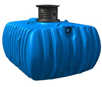 4rain Flachtank-Paket Flat L Haus-Premium, Blau - Kunststoff