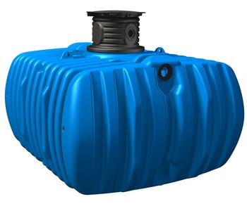 4rain Flachtank-Paket Flat L Haus-Premium, Blau - Kunststoff