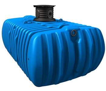 4rain Flachtank Flat XL Haus-Premium, Blau - Kunststoff