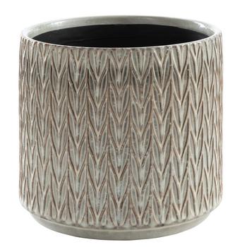 Dehner Keramik-Übertopf Riley, rund, beige