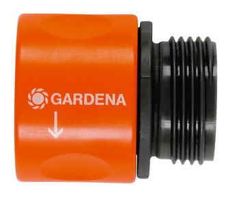 GARDENA Übergangs-Schlauchstück, Orange / Schwarz - Kunststoff