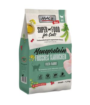MAC's CAT Trockenfutter für Katzen Monoprotein Cat Adult, Kaninchen