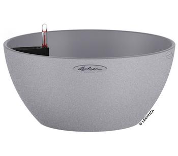 LECHUZA® Kunststoff-Schale 'Cubeto Stone', rund