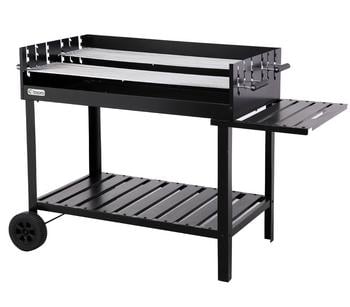 tepro Holzkohle- Grillwagen Atlanta, Silber - Stahl