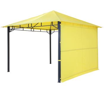 tepro Gartenpavillon Lehua, ca. B300/H300/T275 cm, Gelb - Polyester, Stahl