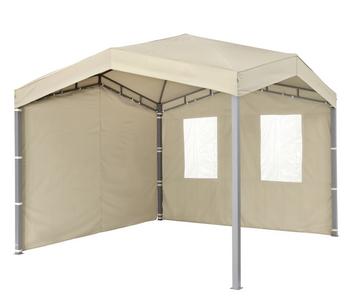 tepro Seitenteilset für Gartenpavillon Marabo, Hellbraun - Polyester