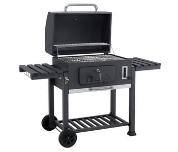 tepro Holzkohle Grillwagen Toronto XXL, Dunkelgrau / Silber - Stahl