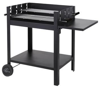 tepro Chill & Grill Holzkohlegrill Lambada, Schwarz - Stahl