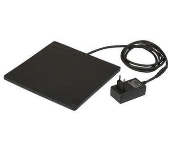 KERBL Gummi-Heizplatte, ca. B24/H0,8/T24 cm, Schwarz