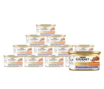 PURINA GOURMET™ Gold Nassfutter für Katzen Zarte Häppchen Adult, 12 x 85 g
