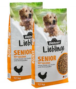 Dehner Lieblinge Trockenfutter für Hunde Senior, Geflügel