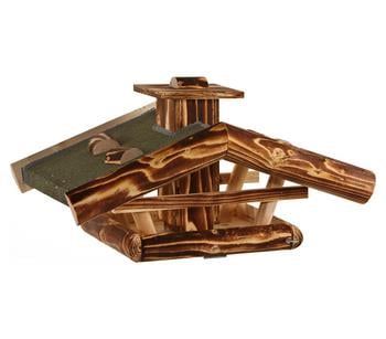 Dehner Natura Premium Futterhaus Watzmann, geflammt, ca. B55/H23/T40 cm