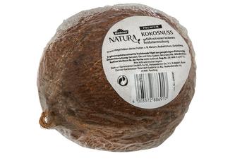 Dehner Natura Premium Wildvogel Kokosnuss mit Fettfuttermischung