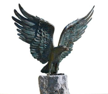 Rottenecker Bronzefigur Weißkopf-Seeadler