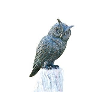 Rottenecker Bronzefigur Waldohreule