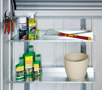 Biohort Regale-Set für StoreMax 190, 4-teilig, Silber - Stahl