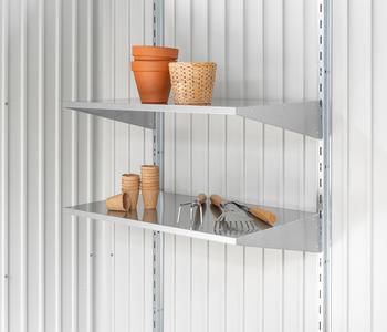 Biohort Regalböden, ca. B72/H7/T43,5 cm, 2er Set