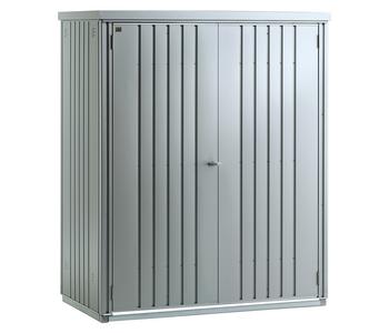 Biohort Geräteschrank 150, ca. B155/H182,5/T83 cm, Silber - Stahl