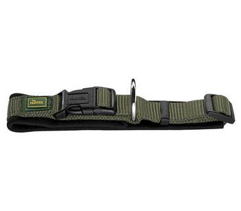 HUNTER Hundehalsband Neopren Vario Plus, Dunkelgrün - Nylon /
