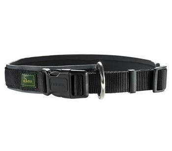 HUNTER Hundehalsband Neopren Vario Plus, Schwarz - Nylon /