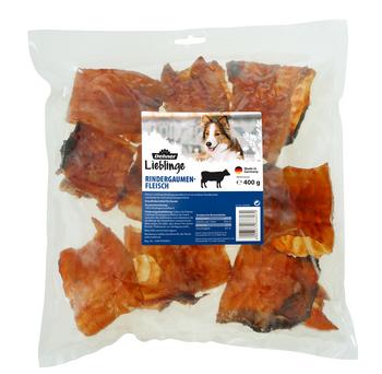 Dehner Lieblinge Hundesnack Rindergaumenfleisch, 400 g