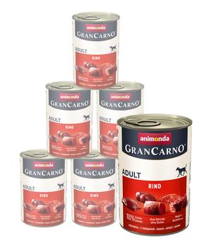 2 x animonda GRANCARNO Nassfutter für Hunde Adult, 6 400 g - Mindestbestellmenge: 2 Stk.