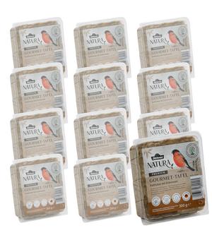 Dehner Natura Premium Wildvogel Futtertafel mit Erdnüssen, 12x300 g