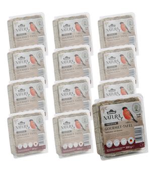 Dehner Natura Premium Wildvogel Futtertafel mit Beeren, 12x300 g