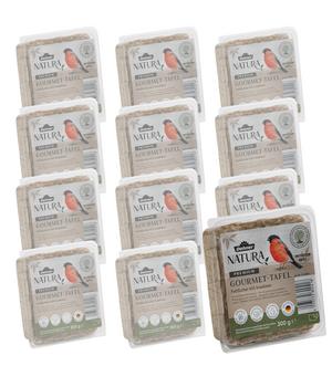 Dehner Natura Premium Wildvogelfutter Futtertafel mit Insekten, 12x300 g