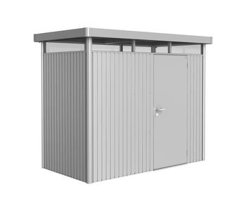 Biohort Gerätehaus HighLine H1, ca. B275/H222/T155 cm, Silber - Stahl
