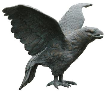Rottenecker Bronze-Steinadler, ca. B40/H39/T80 cm