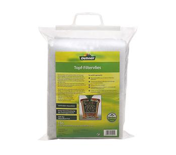 Dehner Topf-Filtervlies für Pflanzen 1 m x 2 m, Grau / Weiß - Vlies