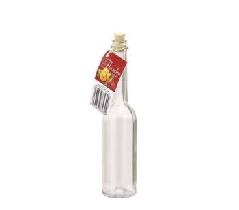 4 x Dehner Glasflasche Opera mit Korken, 100 ml, Transparent - Glas - Mindestbestellmenge: 4 Stk.