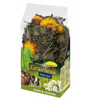 JR FARM Ergänzungsfutter Grainless Snack plus Kamille & Löwenzahn, 100 g