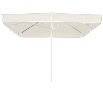Schneider Gastro Sonnenschirm Quadro, quadratisch, ca. B300/T300 cm, Weiß - Aluminium / Polyester