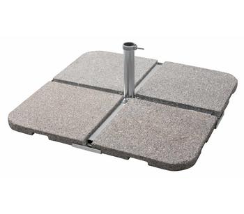 Schneider Plattenständer für Schirmstöcke bis Ø 55 mm, Silber - Aluminium