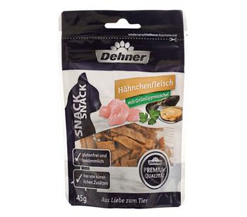 3 x Dehner Premium Katzensnack Fleischstreifen, Hähnchen, 45 g - Mindestbestellmenge: 3 Stk.