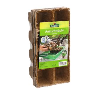 Dehner Anzuchttöpfe für Pflanzen, 6 x 6 cm, 24 Stk.