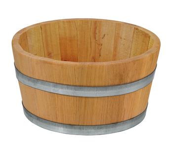 Küferei Kardos Holz-Weinfasskübel, rund, braun