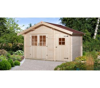 Weka Gartenhaus 253 Gr. 1, ca. B420/H270/T260 cm, Natur - Fichtenholz