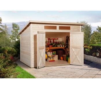 Weka Gartenhaus 325 A Gr.1, ca. B256/H236/T237 cm, Natur - Fichtenholz