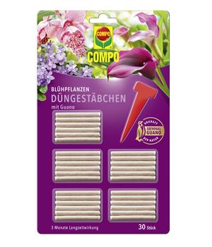 COMPO Düngestäbchen für Blühpflanzen, 30 Stk.