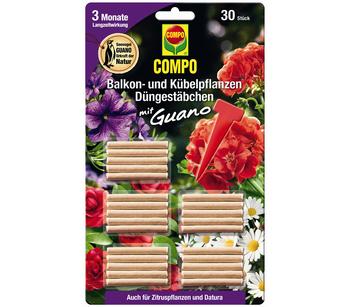 COMPO Düngestäbchen für Balkon- und Kübelpflanzen, 30 Stk.