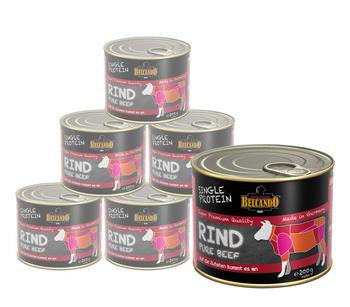 BELCANDO® Nassfutter für Hunde Single Protein Adult, 6 x 200 g