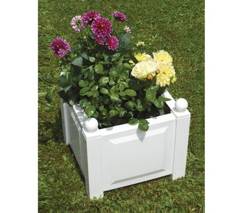 KHW Kunststoff-Pflanzkasten, ca. B43/H41/T43 cm, Grau - Kunststoff
