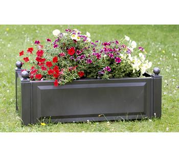 KHW Kunststoff-Pflanzkasten, ca. B100/H41/T43 cm, Weiß - Kunststoff
