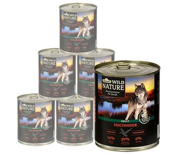 Dehner Wild Nature Nassfutter für Hunde Hochmoor Adult, Ente