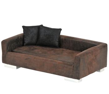 Silvio Design Hundesofa Toby, Braun - Kunstleder / Schaumstoff