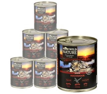 Dehner Wild Nature Nassfutter für Hunde Hochmoor Senior, Ente