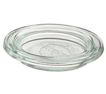 8 x WECK Ersatzdeckel für Rundrand-Glas - Glas - Mindestbestellmenge: 8 Stk.